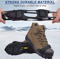 Crampons à glace en acier Tmazak très vendus, crampons antidérapants pour la marche sur la neige et la glace, pour chaussures