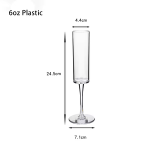 <strong>Wholesale</strong> Acrylic Goblet Wine Glass Plastic <strong>Champagne</strong> for <strong>Flute</strong> Hptel Wedding Restaurant <strong>Champagne</strong> Glasses - Product Image 6