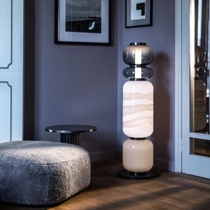 Lampadaire en verre moderne à LED avec commande tactile, style nordique, éclairage postmoderne, lampe décorative pour salon - Product Image 1
