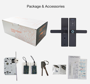 Nhà Máy Trực Tiếp Wifi BLE Khóa Cửa Không Tiếp Xúc Điện Thoại Di Động Mở Khóa Với Mật Khẩu Vân Tay Thẻ - Product Image 6