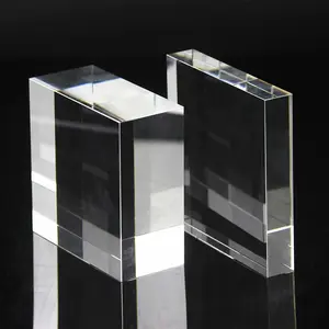 Groothandel K9 Sublimatie Blank Crystal Glas Cubes Blank Crystal Voor Graveren 3d Laser Kristal Foto Kubus
