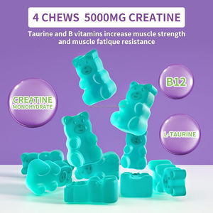 Gommes de monohydrate de créatine naturelle 100% d'usine Gommes de gain de poids Supplément de pré-entraînement Gommes de bonbons au collagène - Product Image 5