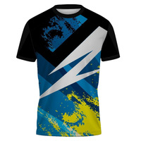 Chemises de course à séchage rapide par sublimation avec logo personnalisé OEM Chemise de marathon à impression intégrale T-shirts de course pour hommes