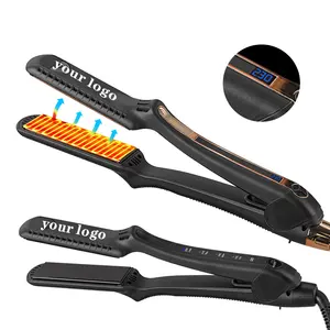 Mch Rapid Heating Lcd Digital Display Black Professional Hair Flat Iron Intelligent Salon Hair Straightener