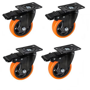 चीन आपूर्तिकर्ता मध्यम pvc कैस्टर पहियों औद्योगिक कैस्टर पहियों औद्योगिक कैस्टर 1.5/2/3/4/5 इंच फिक्सवेल पु कैस्टर व्हील - Product Image 4
