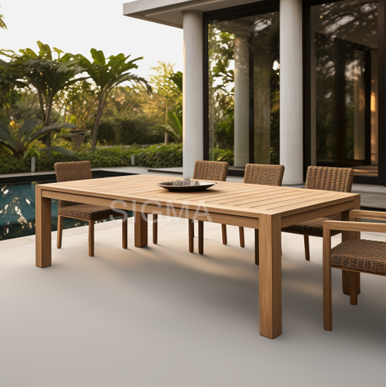 2024 Hot Celling Customized Designer Luxury Modern Outdoor Exterior Villa Patio Garden Hotel Table Chair Set Furniture
