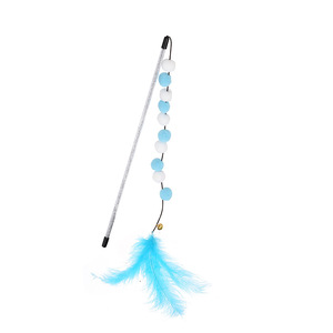 Kedi alay oyuncaklar peluş tırtıl Pet komik sopa Hairball dize peri kedi alay sopa kedi interaktif oyun oyuncak - Product Image 6