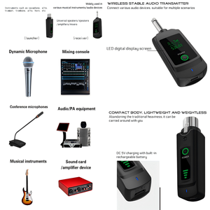Sistema de Micrófono Inalámbrico Profesional Dinámico Cardioide de Mano con Luces LED, Cancelación de Ruido y Conector XLR Portátil Tipo <span class=keywords><strong>Granada</strong></span> - Product Image 4