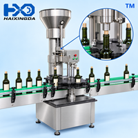 Machine automatique de bouchage de bouteilles de vin avec alimentateur de bouchons, équipement de pressage et de scellage de bouchons pour bouteilles en verre, pour ligne de production d'usine de vin
