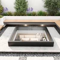Fenêtre de couloir automatique électrique intelligente avec éclairage naturel et moustiquaire, pour ventilation de sous-sol