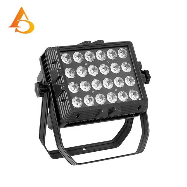 AICPOSE Square Shape Outdoor 24pcs*18W RGBWA UV 6 in 1 LED Stage Lighting IP65 Par Light