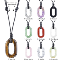 Pendentifs en Améthyste et Quartz Rose, Pierres de Guérison en Cristal, Bijoux en Pierre de Reiki pour Cadeaux de Fêtes - Vente Chaude