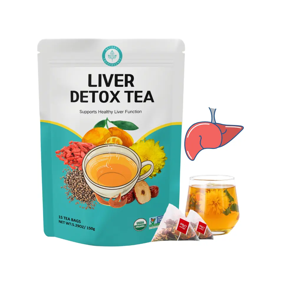 Harga pabrik 100% teh detoks ginjal dan hati untuk teh energi Kesehatan