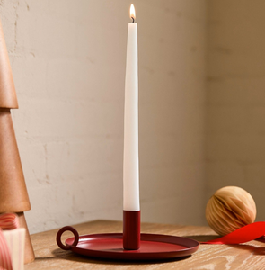 Porte-bougie conique en métal, design vintage en métal avec anneau, porte-bougie avec poignée - Product Image 1