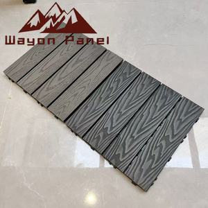 Baldosas <span class=keywords><strong>de</strong></span> Madera para Terraza Decorativas para Exteriores Wayon, Suelo <span class=keywords><strong>de</strong></span> Madera Plástica Compuesta, Impermeable para Terraza en el Techo - Product Image 2