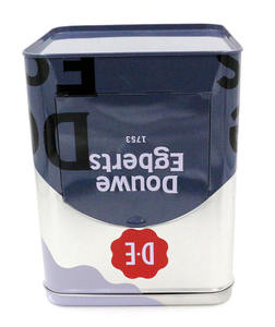 Большая квадратная коробка для кофе 166x166x213 мм с удобной дверью-Контейнер для сыпучих бобов - Product Image 4