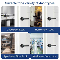 Serrure de porte intelligente à empreinte digitale TTLock avec mortaise réglable 60/70, application Tuya Smart Life, serrure de porte intelligente à empreinte digitale numérique