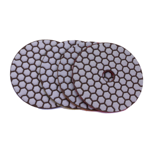 Set di tamponi lucidanti a diamante in granito a secco in pietra di marmo a secco da 5 pollici per quarzo in marmo di granito - Product Image 2