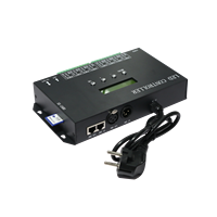 Controlador de Píxeles LED H807SA de 8 Puertos Artnet DMX a SPI, Compatible con Tarjeta SD, Consola DMX512, Iluminación de Escenario LED, Pista de Baile, Tira de Luces LED