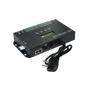 Controlador de Píxeles LED H807SA de 8 Puertos Artnet <span class=keywords><strong>DMX</strong></span> a SPI, Compatible con Tarjeta SD, Consola DMX512, Iluminación de Escenario LED, Pista de Baile, Tira de Luces LED - Product Image 6