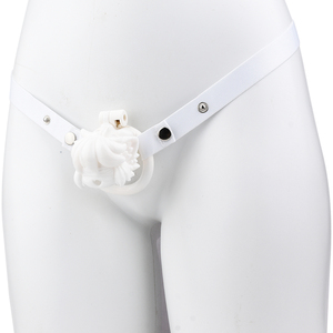 FRRK Sexy gabbia Strapon con cintura maschio dispositivo di castità del pene attaccamento in resina gallo gabbia di castità giocattolo per gli uomini - Product Image 3