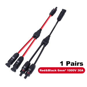 Kit de Conectores Solares Tipo Y de <span class=keywords><strong>2</strong></span> a 1, <span class=keywords><strong>3</strong></span> Vías, para Panel Fotovoltaico, 1000V 30A 50A, para RV, Camping, Carga Solar Portátil, de Fábrica OEM - Product Image 3