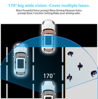 Kamera DVR Mobil Universal Night Vision dengan Rekaman Loop, Dashcam 2K ADAS, Asisten Pengemudi, Sudut Lebar, Mini Camera Recorder