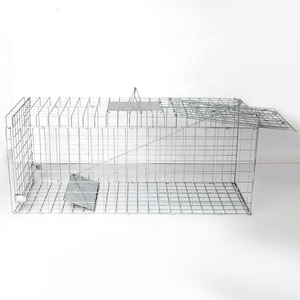 <span class=keywords><strong>Cage</strong></span> piège à lapin en métal petit transporteur d'animaux avec motif animal pour le piégeage de la martre - Product Image 2