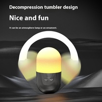 Nouveau Portable RGB Veilleuse Blanc LED Camping Lampe Type-C Rechargeable Caractéristique Creative Tumbler Atmosphère Lumière ROHS Certifié