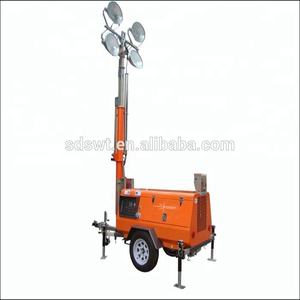Torre de Iluminación Móvil SWT con <span class=keywords><strong>Precio</strong></span> de Fábrica, Torre de Iluminación LED Móvil, Montada sobre Plataforma, Equipo de Construcción Robusto - Product Image 4
