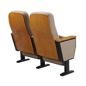 Silla de Teatro Manwa Expo HB661 Beige Roble con Reposabrazos para Uso en Auditorios, Escuelas y Hospitales - Product Image 4