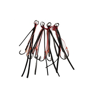 Lanquan en stock prêt #8 crochet PE tressé ligne eau salée double assistance crochet de pêche accessoires de pêche - Product Image 1