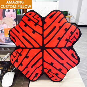 Funda de Almohada Circular con Diseño Personalizado, Almohada Redonda con Logotipo Recortado, Almohada Decorativa Peluda, Funda de Cojín Gruesa de Diseño para el Hogar - Product Image 5