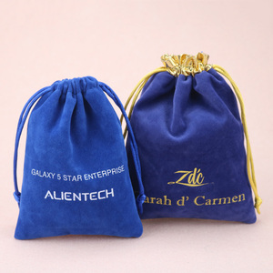 Custom Eco-Friendly Soft Premium Velvet Drawstring Bag Pouch Wholesale Jewelry Cosmetic Storage Bag Enterprise <b>Gift</b> Manufacturer - Product Image 3