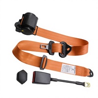 Ceintures de sécurité universelles à 3 points pour voiture | Ceinture de sécurité de voiture à 3 points en polyester avec boucle à câble en acier