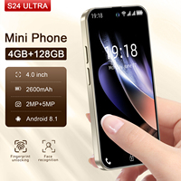 Smartphone 5G S24 Mini pas cher, débloqué, écran OLED 4 pouces, Android 14, 16 Go de RAM, 1 To, appareil photo 5MP, batterie 2500-2999 mAh, Face ID