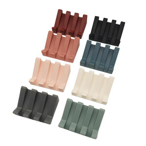 Porte-savon moderne en silicone souple, porte-éponge de salle de bain, auto-drainant, support mural en plastique, plateau à savon - Product Image 2