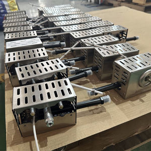 Hornos para Asar con Leña con Piedra, <span class=keywords><strong>Horno</strong></span> de <span class=keywords><strong>Pizza</strong></span> Italiano de Alta Calidad de 17 Pulgadas con Kit de Quemador de <span class=keywords><strong>Gas</strong></span> Giratorio - Product Image 5