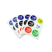 ISO14443A Mini RFID NFC Tag/Aufkleber/Etikett Papier Wasserdichte Mitgliedskarte Hotel-Telefon Programmierbar 13,56MHz Frequenz 1K Chip