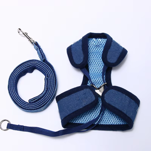 Conjunto de arnés y correa para perros con monograma de lujo, suave Louis nuevo diseño chaleco para mascotas conjunto de arnés de pecho conjunto de Correa y Collar para perros - Product Image 4