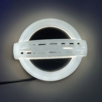 Emblème lumineux LED 4D de luxe pour calandre avant et arrière, étanche 12V, pour Tiida X-Trail Geniss Livina Cedric, logo de coffre de voiture lumineux
