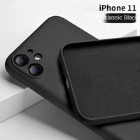 Coque de téléphone en silicone liquide originale pour iPhone, coque de téléphone en silicone personnalisée, acceptation des commandes