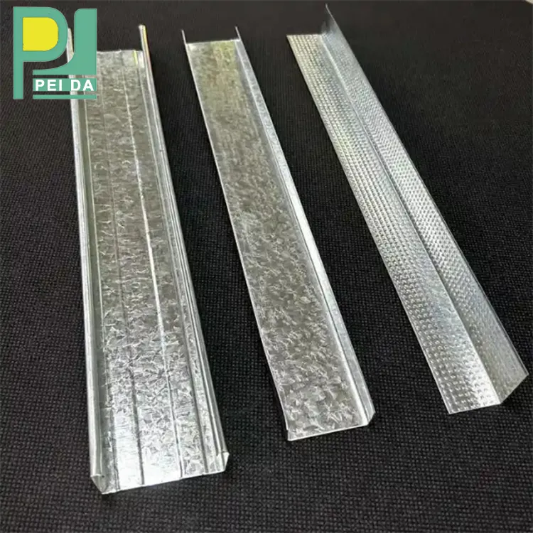 Estrutura de metal para perfil de drywall de aço galvanizado acessórios baratos para placas de gesso China