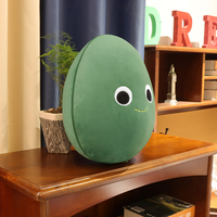 Groothandel Splitsbare Avocado Pluche Speelgoed Groen Fruit Groente Pluche Kussen Op Maat Gesplitste Avocado Knuffel voor Bank Slaapkamer