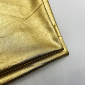 PU箔加工生地 ゴールド スパンデックス/ポリエステル ストレッチ 軽量 ソフト 快適 ガールズ ドレスパンツ＆スカート Tangshine - Product Image 3