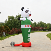 Costume de mascotte gonflable Longgang Panda en tissu Oxford, durable et résistant à l'eau, pour la publicité des magasins de meubles
