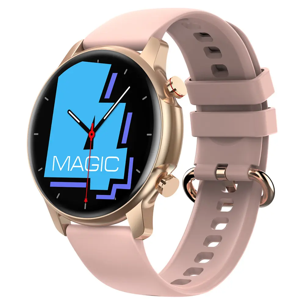Jam tangan pintar Magic 4 wanita, arloji cerdas layar melengkung 1.32, mode multi olahraga, monitor detak jantung tekanan darah 10 hari