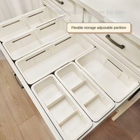 Caja Organizadora YX28 con Cajones y Compartimentos Retráctiles Integrados para Cosméticos, Lápices Labiales, Snacks y Artículos Desechables