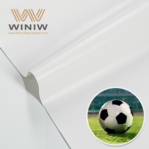 Tissu de balle en imitation de football végétalien en PU à effet antidérapant à sens visuel fort pour la fabrication de cuir de ballon de football - Product Image 3