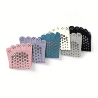 Chaussettes de Pilates personnalisées Wavar avec logo, coton et élasthanne, motif 3D, toutes saisons